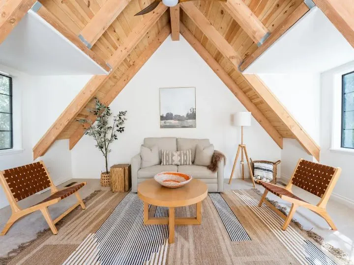 Wild Olive Lodge Living Room - Cabin in Running Springs, California